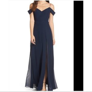 Jenny Yoo Priya Navy Bridesmaid/Formal Gown